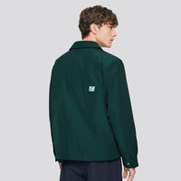 斯凯奇【都市休闲】秋季质感细腻男士衬衫外套通勤休闲外套男 黄松绿/02A2 2XL