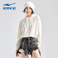 鸿星尔克卫衣男秋冬男士休闲连帽卫衣运动圆领上衣套头衫女装男装 【2127】漉棕黄 5XL