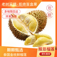 时茂 金枕榴莲泰国榴莲新鲜水果整个带壳 4-5斤精选手挑果