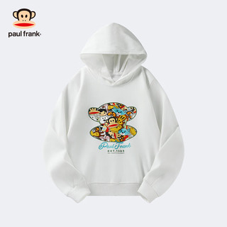 大嘴猴（paul frank）童装连帽卫衣2025秋冬款男女童舒适保暖多色中大童潮流百搭上衣 253F黑色 110