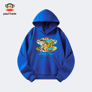 大嘴猴（paul frank）童装连帽卫衣2025秋冬款男女童舒适保暖多色中大童潮流百搭上衣 253F黑色 110