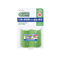 sunstar GUM Y字型齿间刷 牙缝齿间清理线 牙周护理30个装
