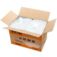 妙潔 妙洁 一次性饭盒 方形带盖 800ml*50只 食品级 可微波加热