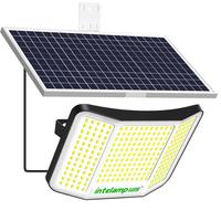 颖朗太阳能灯庭院灯户外照明灯农村院子防水路灯家用led超亮投光灯 超长寿命+全景爆亮照明500平