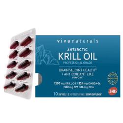 Viva Naturals viva深海鱼油omega3高纯浓度欧米伽磷脂虾青素南极磷虾油