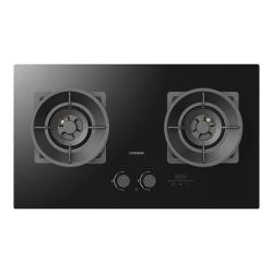 德意 JZT-728T 5.2kW大火力 钢化玻璃双眼燃气灶 天然气