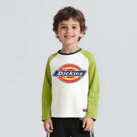 Dickies 2025帝客童装春秋季儿童长袖T恤男童女童纯棉插肩袖上衣