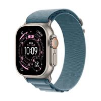 Apple Watch Ultra 3 蜂窝版 原色钛金属 浅蓝色高山回环表带 49mm智能手表
