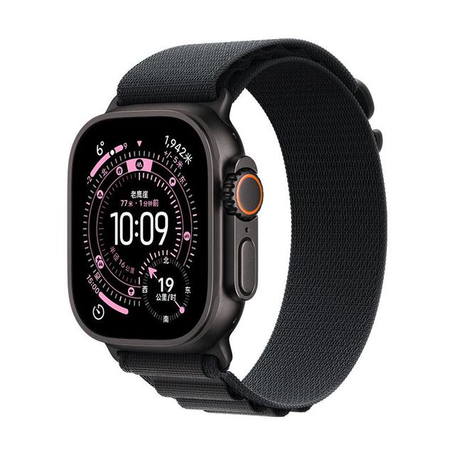 Apple Watch Ultra 3 蜂窝版 黑色钛金属 49mm 高山回环式表带 智能手表