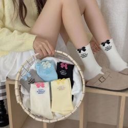 Ucool Rmode 5双中筒袜）男女款高弹力设计不勒脚透气吸汗防臭早秋中筒BLX1