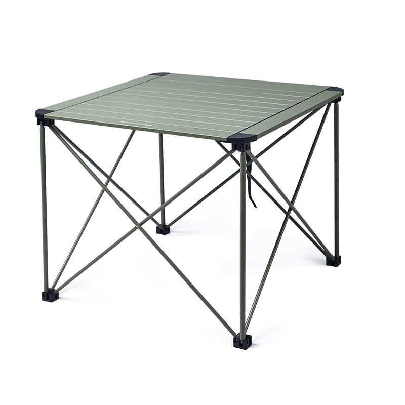 Naturehike挪客户外山见L03户外超轻铝合金便携折叠桌露营桌子野营野餐桌钛色/M 山见L03休闲折叠桌_钛色/M