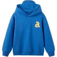 asics亚瑟士童装卫衣冬季新款男女儿童保暖加厚运动连帽卫衣