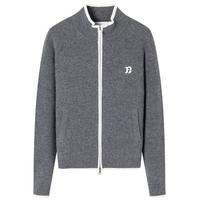 Navigare意大利小帆船女士全羊毛针织衫毛衣开衫外套2334094503 灰/白 L  知更雀灰/白