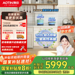 奥田 AOTIN 白色D3S二星消毒柜集成灶变频950Pa强压抽油烟机D3集成一体燃气灶
