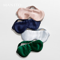 MANITO 真丝眼罩 遮光 单只 透气桑蚕丝 男女同款 多色可选