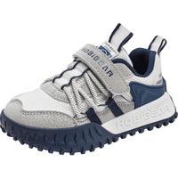 哈比熊童鞋春秋季儿童运动鞋男童网面透气跑步鞋女童鞋轻盈百塔跑鞋 白蓝 35 脚长21.7cm/内长22.7