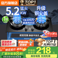 SUNPUNR 苏泊燃气灶煤气灶单灶天然气灶液化气灶具5.2KW猛火双灶一级能效节能省台式嵌入式两用炉具免扩