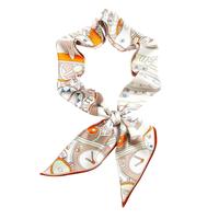 达芬奇密码 长条领带脖子配饰衬衫绑包小丝巾女 百搭春秋职业西装薄款领巾 珠光宝气 粉色