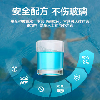 3M汽车玻璃水雨刮水车用四季通用疏水防冻强力去油膜去虫胶玻璃液