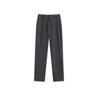 京东京造 西裤男商务抗皱易打理百搭直筒休闲裤男西装男裤子男 灰色 32