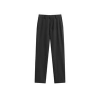 京东京造西裤男商务抗皱易打理百搭直筒休闲裤男西装男裤子男 黑色 36