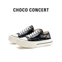 CHOCO CONCERT 设计鞋履丨圆方不对称低帮帆布鞋休闲鞋新品