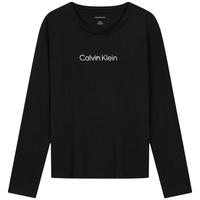 Calvin KleinJeans25秋季新款女士休闲通勤ck字母印花打底修身长袖T恤47D281G