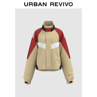 URBAN REVIVO 撞色立领 女士外套