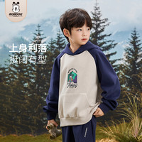 巴布豆儿童连帽卫衣春秋款印花男童女童时尚秋季冬季上衣