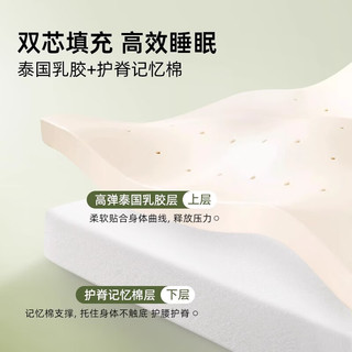 浪莎（langsha）A类乳胶床垫1.5米x2米席梦思榻榻米床垫1.5米x1.9米宿舍单人 min-双拼-白绿【厚约10cm】 150x200cm【软硬适中 支撑有度】