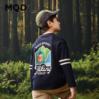 马骑顿 男童长袖T恤 藏青 140