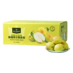1号会员店 新疆库尔勒香梨 一级 单果100-120g 净重8斤