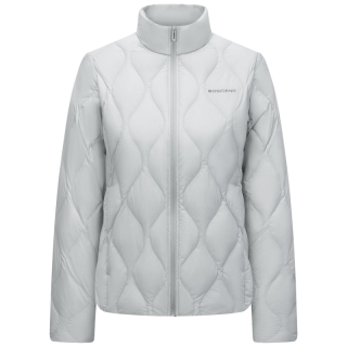 波司登 2590鹅绒轻薄羽绒服女短款菱格纹立领保暖内胆外套B250131024