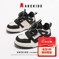 ABCKIDS 冬季保暖加绒儿童旋钮休闲鞋