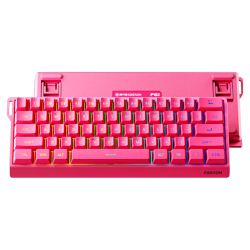 前行者 三模静音 无线键盘 浆果红 RGB