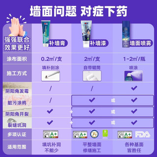 立邦墙面修复自喷漆白色家用修补油漆自刷墙壁补墙膏去污乳胶漆 【净味防霉耐水】补墙膏 1kg