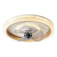 箭牌照明风扇灯餐厅静音摇头吊扇轻奢超薄卧室吸顶灯电扇灯一体Q