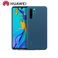 HUAWEI/华为P30/P30Pro手机保护壳液态硅胶高档轻薄皮革简约时尚透明软套全包PC壳防摔原厂