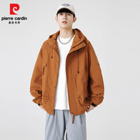 皮尔·卡丹 防水 冲锋衣  焦糖色  L