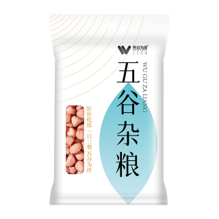 吾谷为伴 白皮花生米 500g 袋装