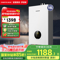 前锋 燃气热水器速热微火苗分段燃烧高效节能双变频恒温多重安全防护双低压JSQ30-16K01R