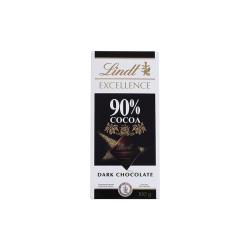 瑞士莲 特醇排装90%黑巧克力零食