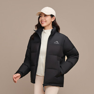 波司登 B250246380 90绒短款立领羽绒服 黑色 M