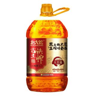 北大荒 非转基因古法土榨三级大豆油5L家庭版桶装炒菜食用油