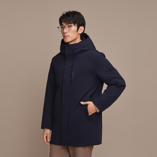 波司登 2590鹅绒羽绒服男短款通勤商务连帽保暖内胆可拆