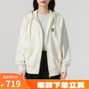 美职棒（MLB）官方 男女卫衣25新款情侣小logo拉链潮流刺绣连帽外套3ATRB0151 纽约洋基队/奶油色 M 170/92A