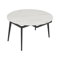 移动端、京东百亿补贴：顾家家居 DS7209T 现代岩板餐桌 方变圆可伸缩