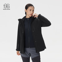  KOLON SPORT/可隆 防风 女士冲锋衣  LKJK5WNT14-BK 黑色 M