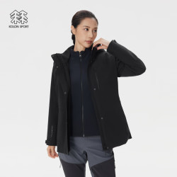 KOLON SPORT 防风 女士冲锋衣  LKJK5WNT14-BK 黑色 M