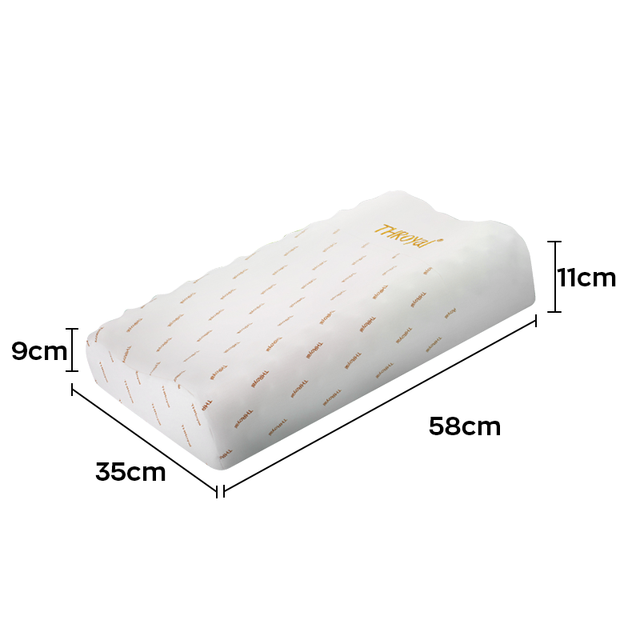 THRoyal 泰国 ZT09 天然乳胶枕头 按摩枕 护颈枕 军绿色